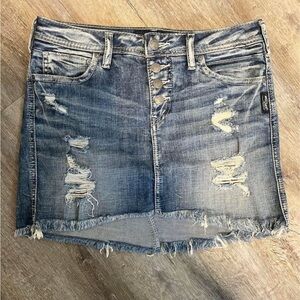 Silver Jeans Denim Skirt